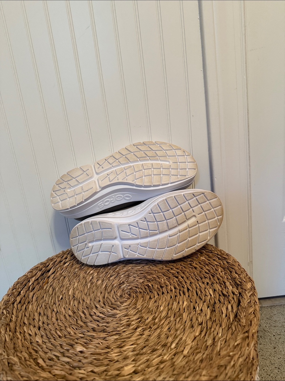 OOFOS Women’s Slip-On Sneakers in Tan with White Sole - Picture 7 of 7